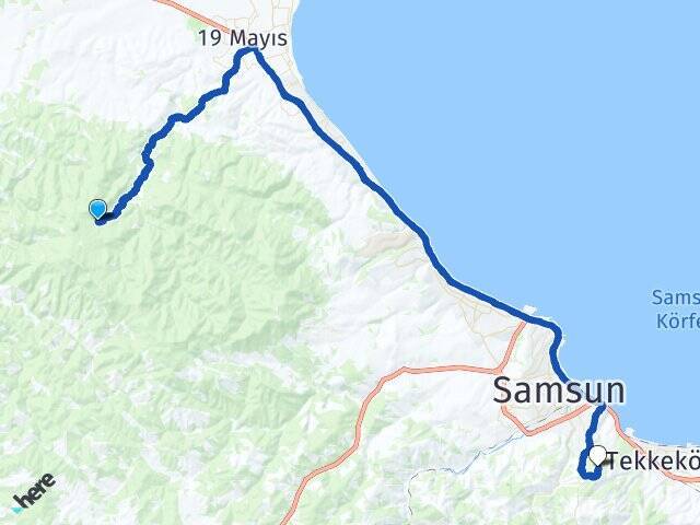 Yeşilyurt Samsun Üniversitesi Arası Kaç Km - Yol Tarifi