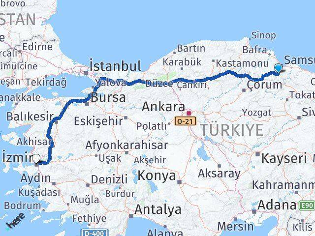 Asarcık İzmir Arası Kaç Km - Yol Tarifi