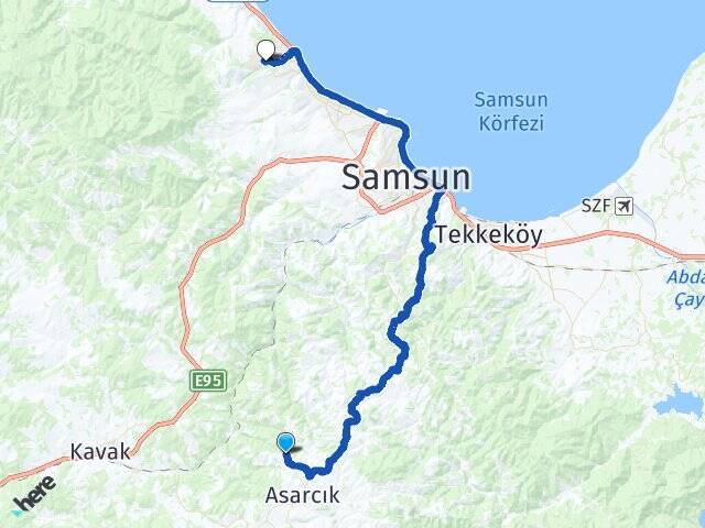 Uluköy Ondokuz Mayıs Üniversitesi Arası Kaç Km - Yol Tarifi
