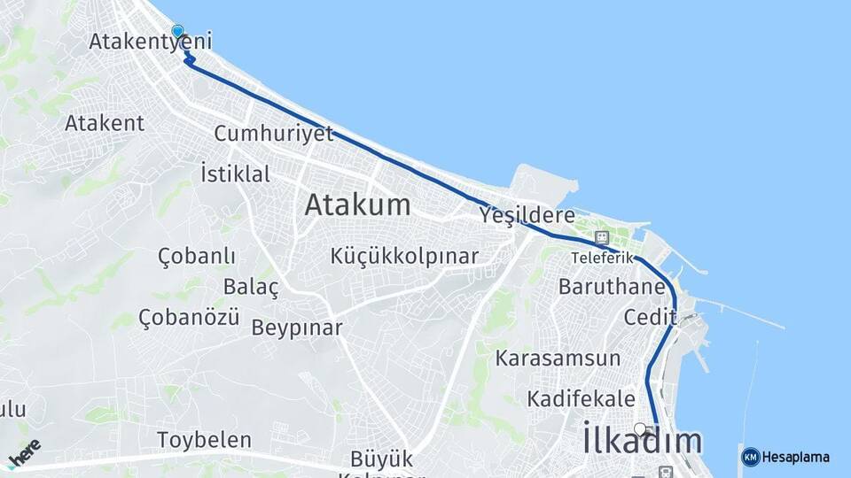 Güzelyalı İlkadım Arası Kaç Km - Yol Tarifi