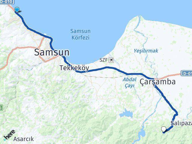 İncesu Karadere Arası Kaç Km - Yol Tarifi