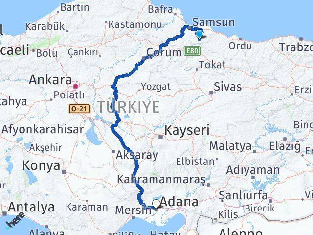 Ayvacık Adana Arası Kaç Km - Yol Tarifi