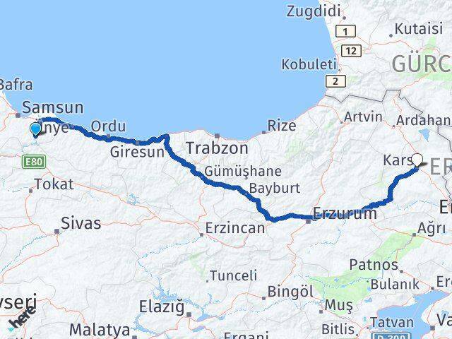 Ayvacık Kars Arası Kaç Km - Yol Tarifi