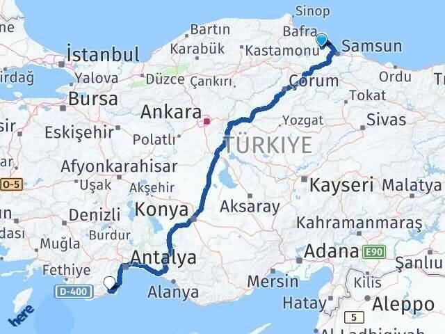 Alaçam Kumluca Arası Kaç Km - Yol Tarifi