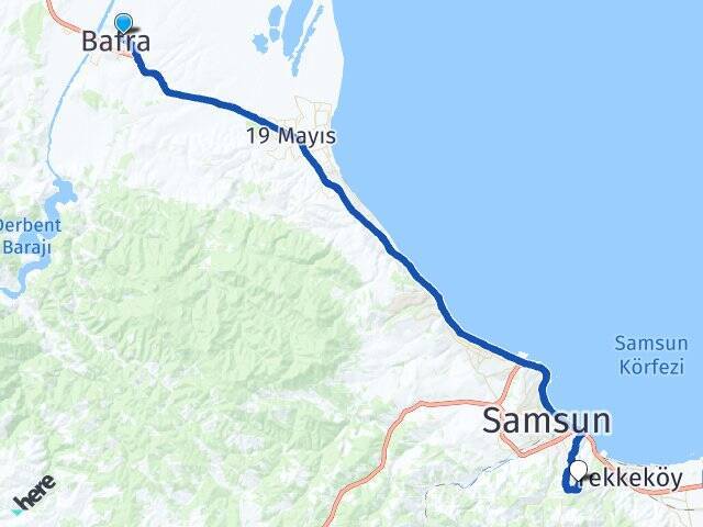 Gazipaşa Samsun Üniversitesi Arası Kaç Km - Yol Tarifi