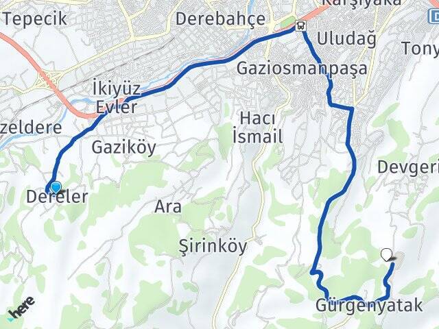 Dereler Samsun Üniversitesi Arası Kaç Km - Yol Tarifi