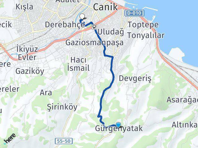 Gürgenyatak Kuzey Yıldızı Arası Kaç Km - Yol Tarifi