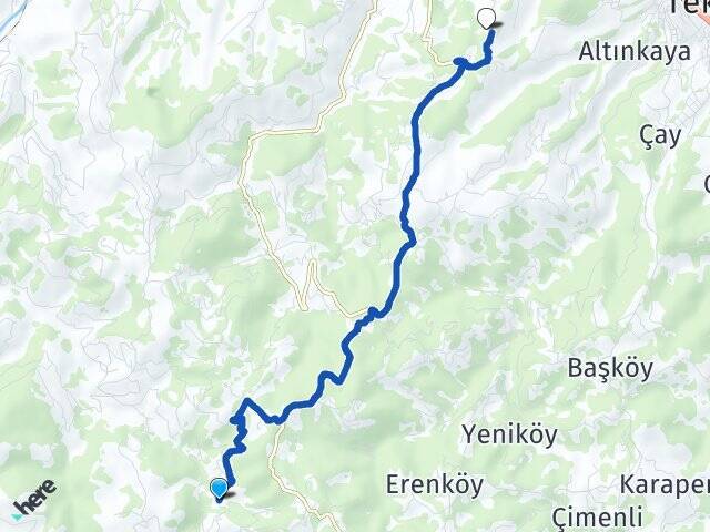 Tekkiraz Samsun Üniversitesi Arası Kaç Km - Yol Tarifi
