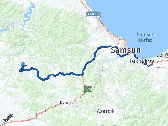 Belalan Tekkeköy Otobüs Terminali Arası Kaç Km - Yol Tarifi