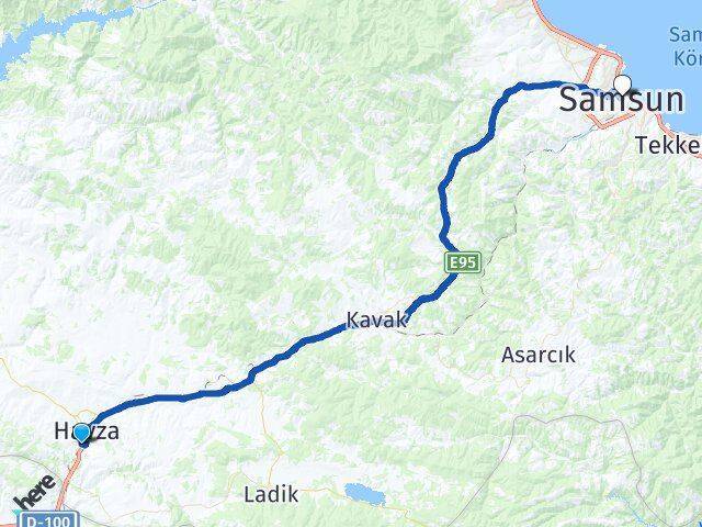 Boyalıca Samsun Arası Kaç Km - Yol Tarifi