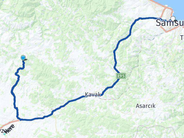Çakıralan Samsun Arası Kaç Km - Yol Tarifi