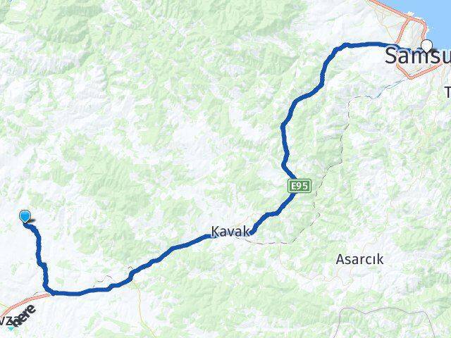Demiryurt Samsun Arası Kaç Km - Yol Tarifi