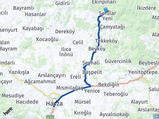 Sofular Havza Arası Kaç Km - Yol Tarifi
