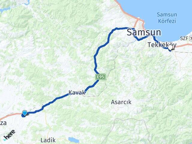 Tuzla Tekkeköy Otobüs Terminali Arası Kaç Km - Yol Tarifi