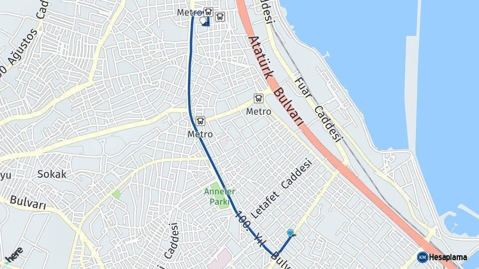 Samsun İlkadım Arası Kaç Km - Yol Haritası