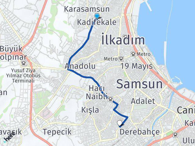 Kadifekale Kazım Karabekir Arası Kaç Km - Yol Tarifi