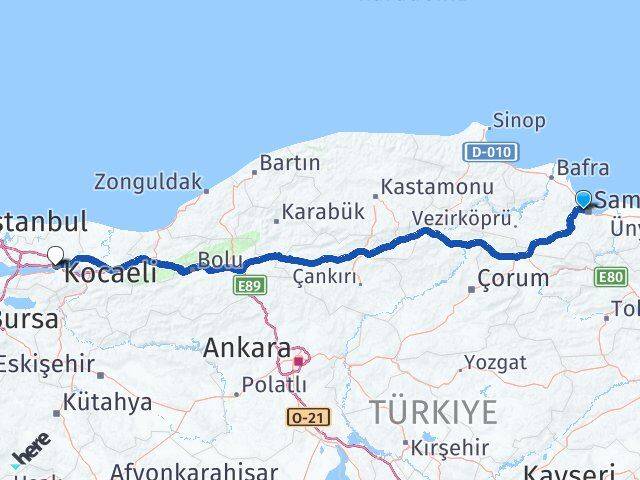 Kıran Kocaeli Arası Kaç Km - Yol Tarifi