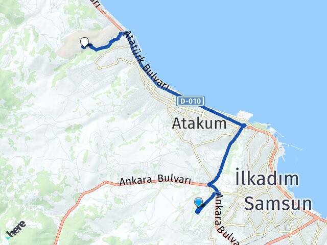 Kıran Ondokuz Mayıs Üniversitesi Arası Kaç Km - Yol Tarifi