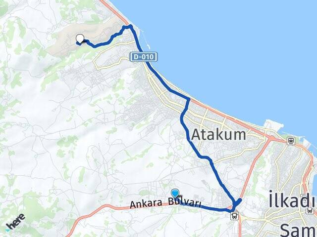 Toybelen Ondokuz Mayıs Üniversitesi Arası Kaç Km - Yol Tarifi