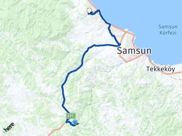 Kayabaşı Ondokuz Mayıs Üniversitesi Arası Kaç Km - Yol Tarifi