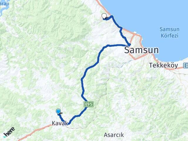 Kayaköy Ondokuz Mayıs Üniversitesi Arası Kaç Km - Yol Tarifi