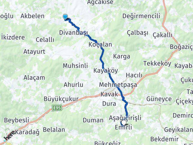 Mahmutbeyli Emirli Arası Kaç Km - Yol Tarifi