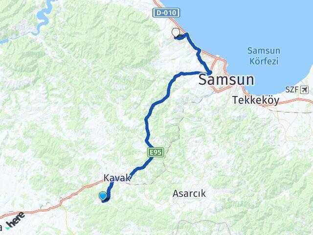 Saralan Ondokuz Mayıs Üniversitesi Arası Kaç Km - Yol Tarifi