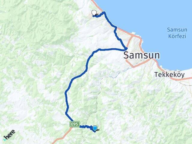 Şeyhresul Ondokuz Mayıs Üniversitesi Arası Kaç Km - Yol Tarifi