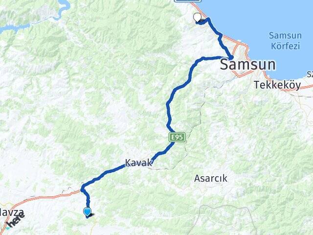 Arslantaş Ondokuz Mayıs Üniversitesi Arası Kaç Km - Yol Tarifi