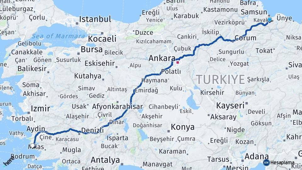 Akbaşlar Didim Arası Kaç Km - Yol Tarifi