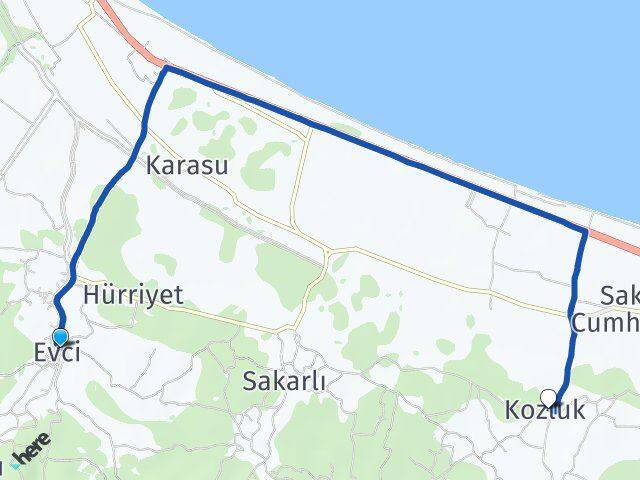 Evci Kozluk Arası Kaç Km - Yol Tarifi