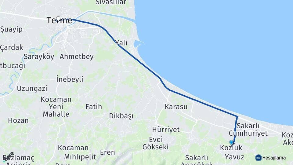 Kozluk Terme Arası Kaç Km - Yol Tarifi