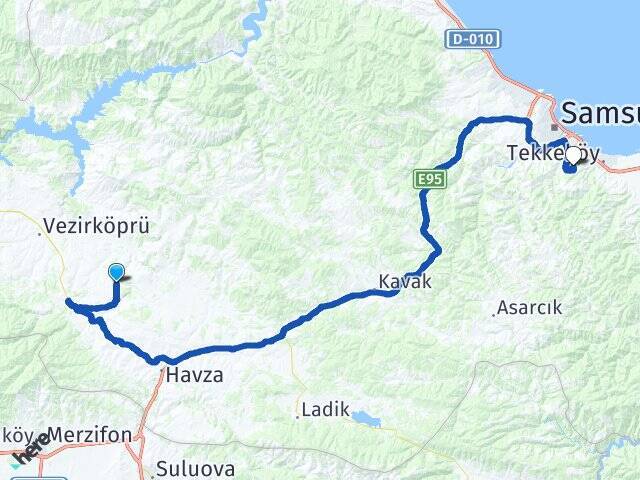 Boğazkoru Samsun Üniversitesi Arası Kaç Km - Yol Tarifi