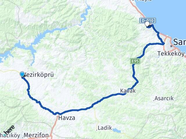 Fazıl Ahmet Paşa Ondokuz Mayıs Üniversitesi Arası Kaç Km - Yol Tarifi