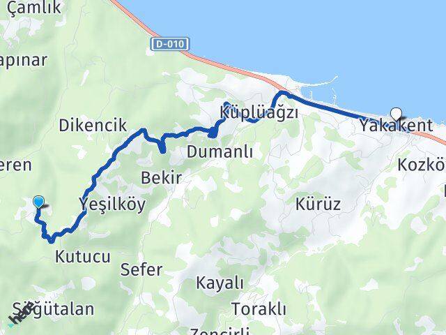 Yassıdağ Yakakent Arası Kaç Km - Yol Tarifi
