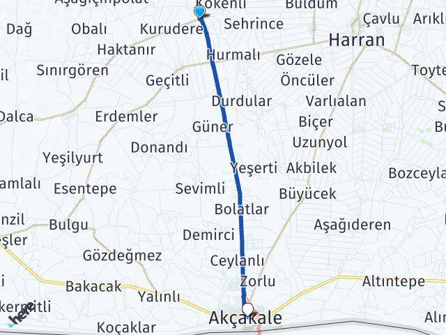 Akkeçi Akçakale Arası Kaç Km - Yol Tarifi