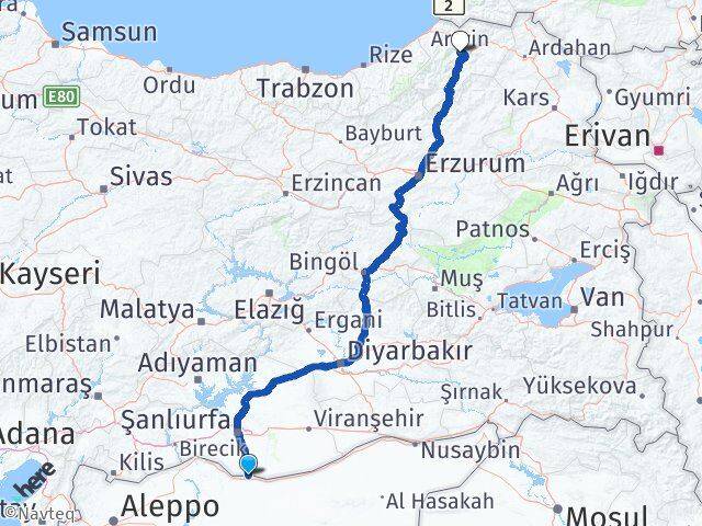 Akçakale Artvin Arası Kaç Km - Yol Tarifi