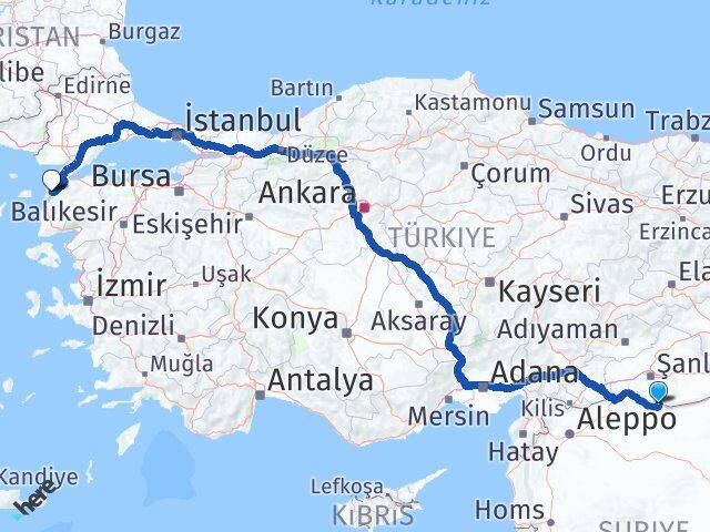 Şanlıurfa Akçakale Çanakkale Arası Kaç Km - Yol Haritası