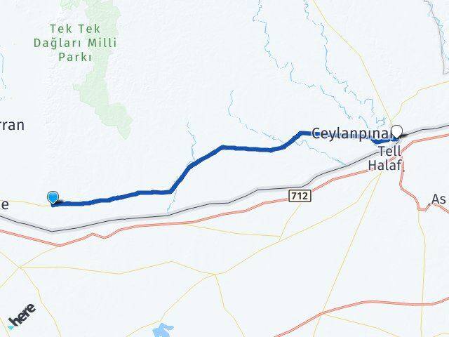Seyrantepe Ceylanpınar Arası Kaç Km - Yol Tarifi