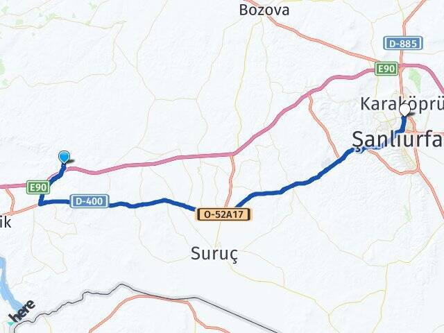 Dalocak Şanlıurfa Otogarı Arası Kaç Km - Yol Tarifi