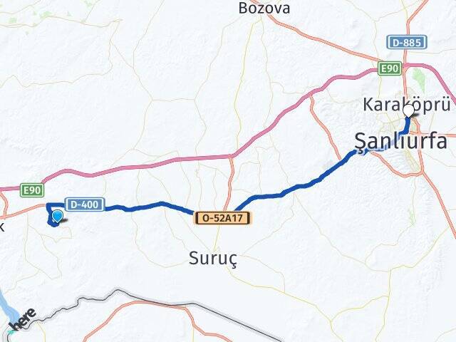 Kömağıl Şanlıurfa Otogarı Arası Kaç Km - Yol Tarifi