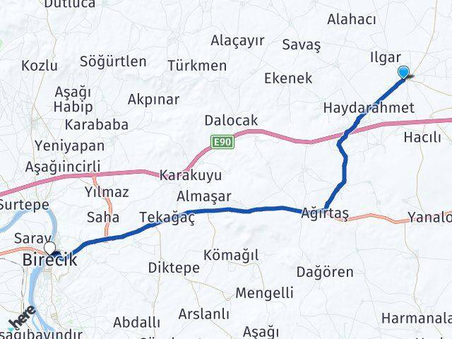 Kural Birecik Arası Kaç Km - Yol Tarifi