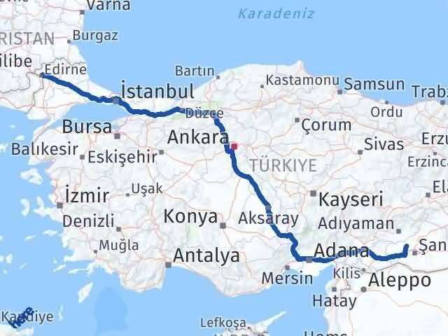 Bozova Edirne Arası Kaç Km - Yol Tarifi