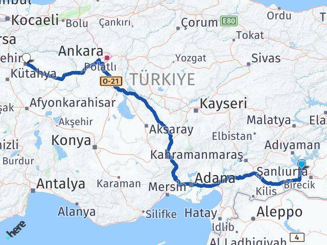 Bozova Eskişehir Arası Kaç Km - Yol Tarifi