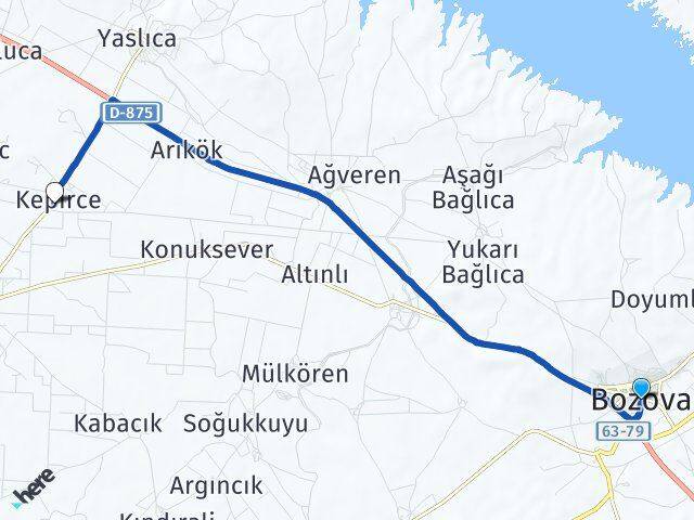 Şanlıurfa Bozova Kepirce Bozova Arası Kaç Km - Yol Haritası