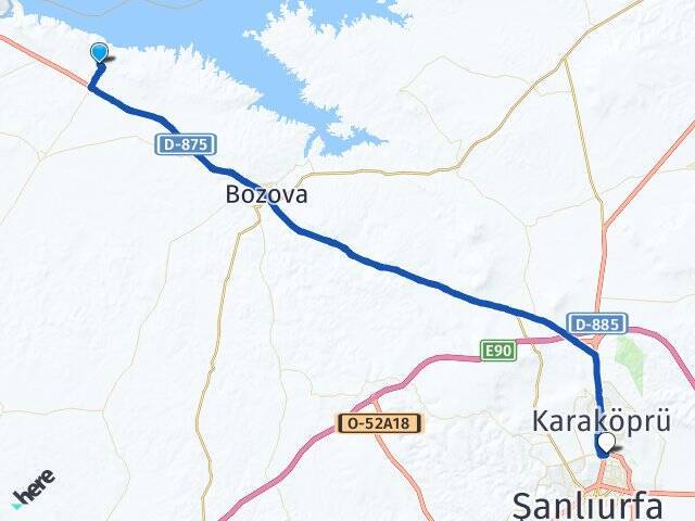 Yaslıca Şanlıurfa Otogarı Arası Kaç Km - Yol Tarifi