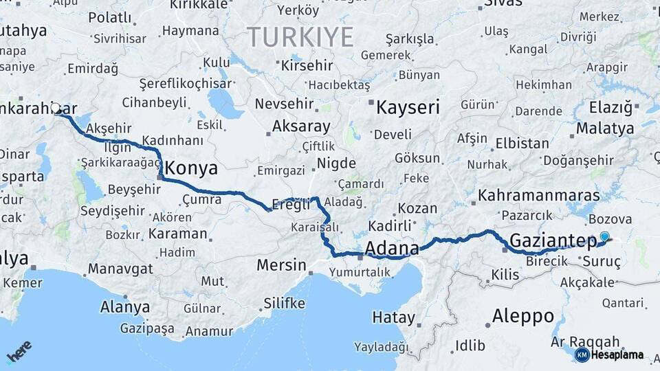 Şanlıurfa Çay Arası Kaç Km - Yol Tarifi