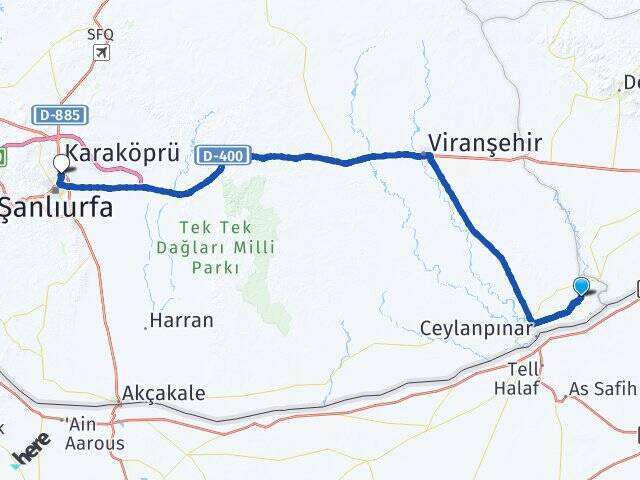 Avcılı Şanlıurfa Otogarı Arası Kaç Km - Yol Tarifi