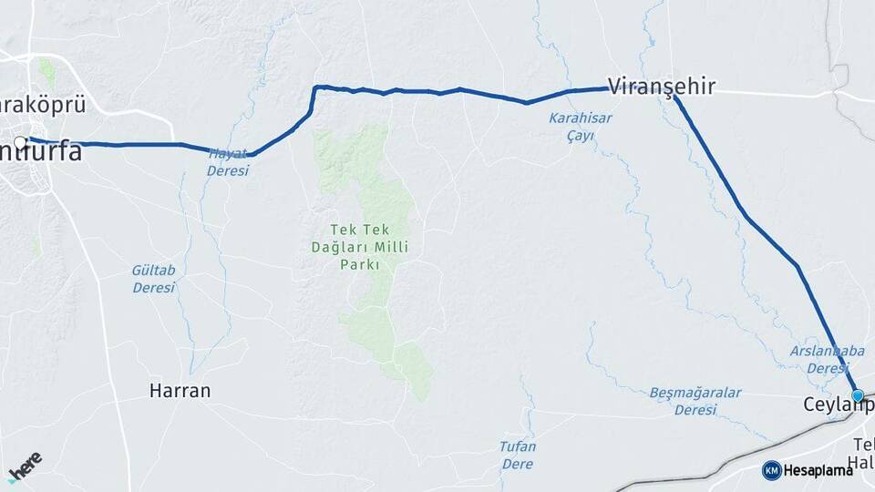 Ulucami Haleplibahçe Arası Kaç Km - Yol Tarifi