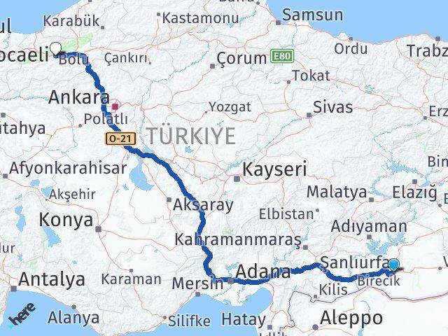 Eyyübiye Bolu Arası Kaç Km - Yol Tarifi